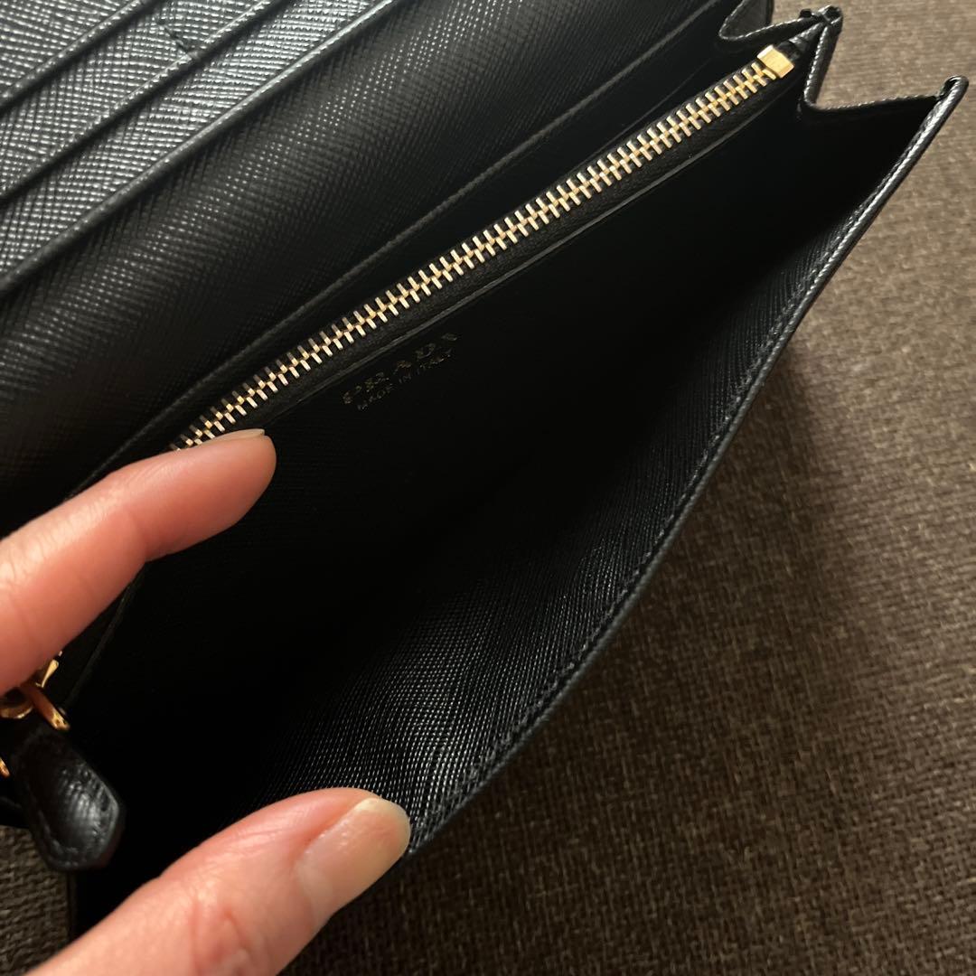 PRADA プラダ サフィアーノレザー 長財布 ブラック