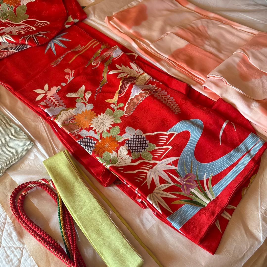 ティラミスタイムセール！正絹成人式振袖＋ビーズバッグ