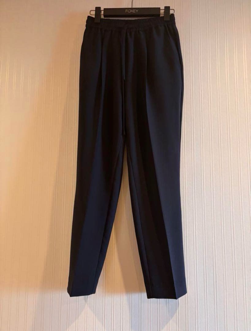 yori サラサラスティックパンツ ネイビー36