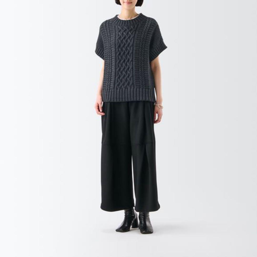 【新品未使用】IDEE ケーブルベスト H& by POOL ダークグレー