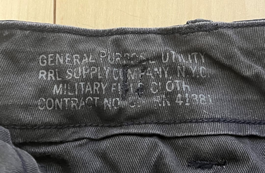 RRL ダブルアールエル ウォッシュ加工 コットンカーゴパンツ