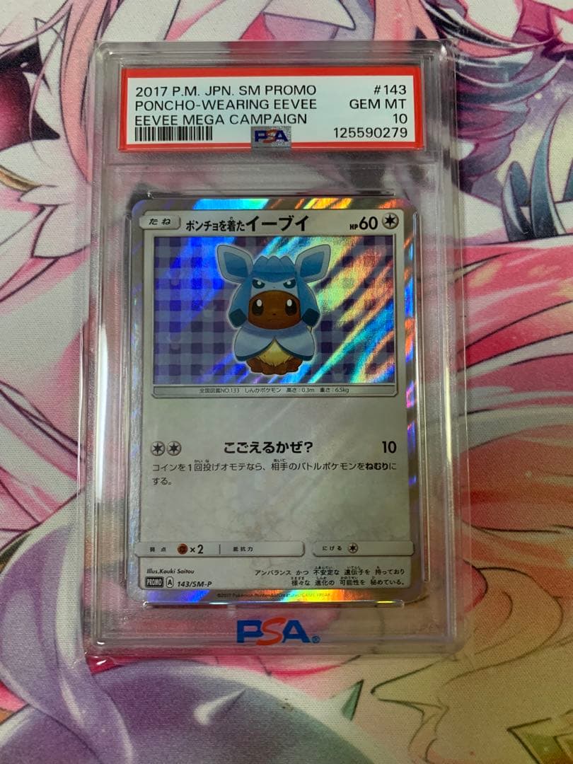 日*清様 ポンチョを着たイーブイ PSA10