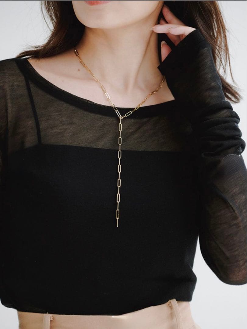 完売商品 新品未使用 anuans シアーロングスリーブT シャツ アニュアンス