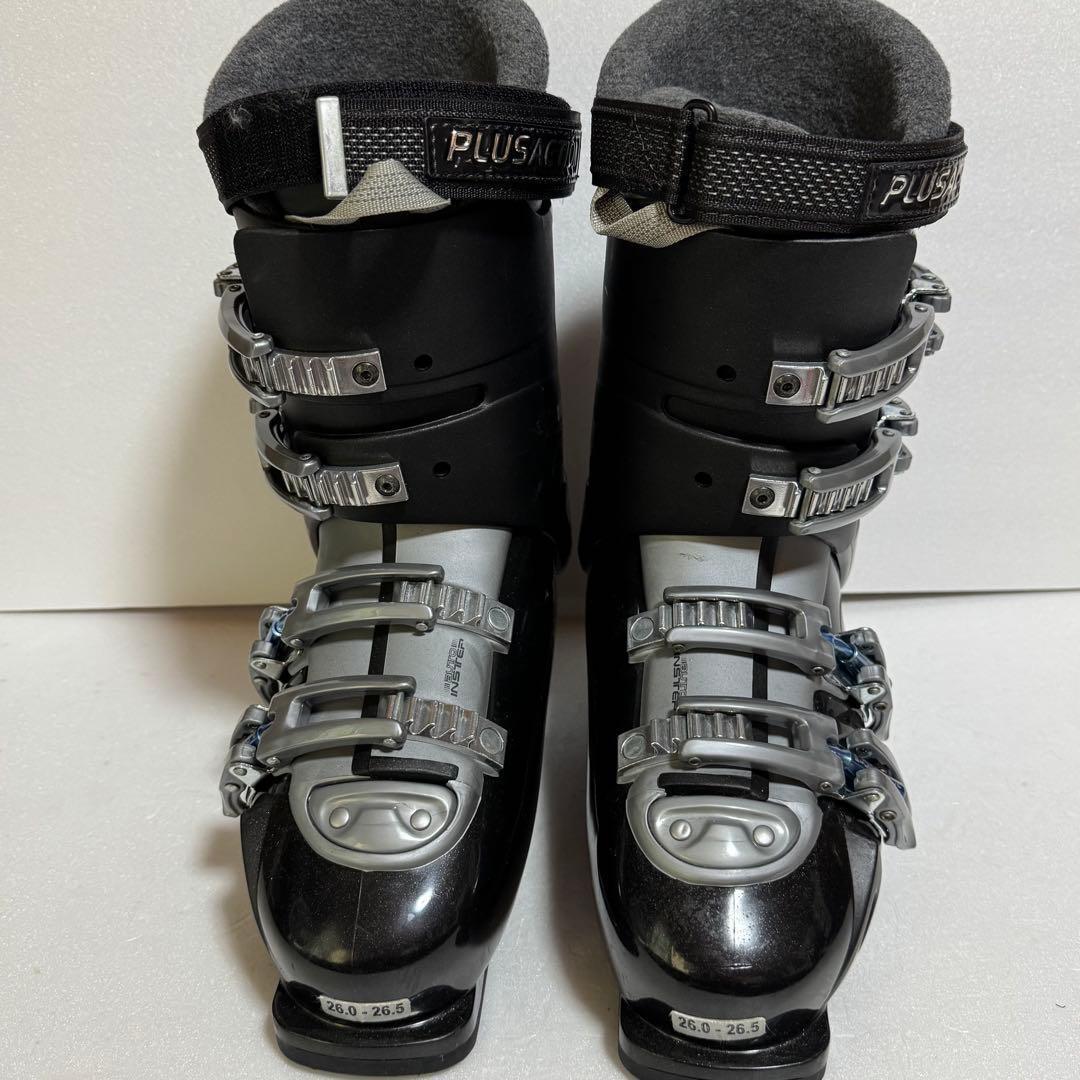 スキーブーツ26-26.5CMPLUSACTION S5.5X黒色ブラック初心者