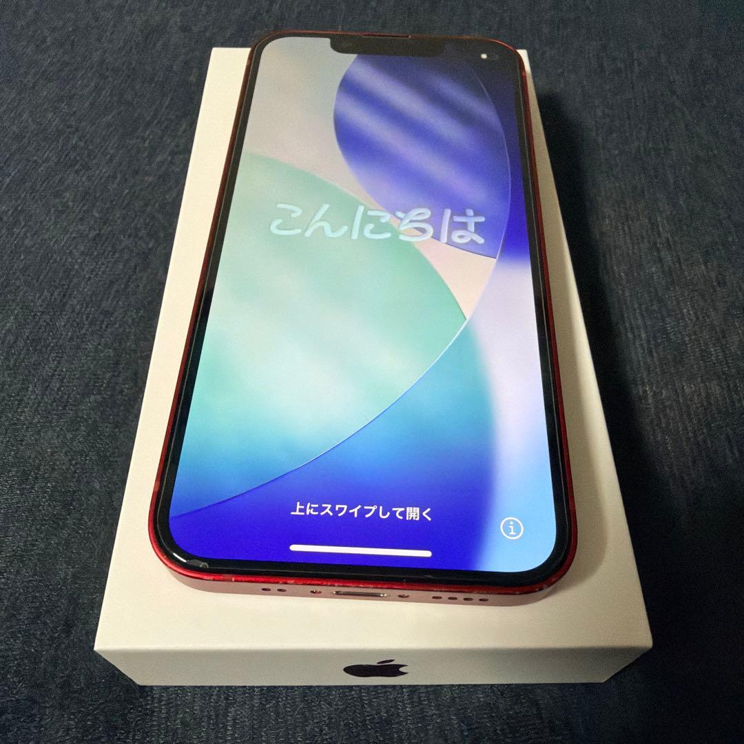 【美品】【新品バッテリー】【SIMフリー】iPhone13mini 128GB赤