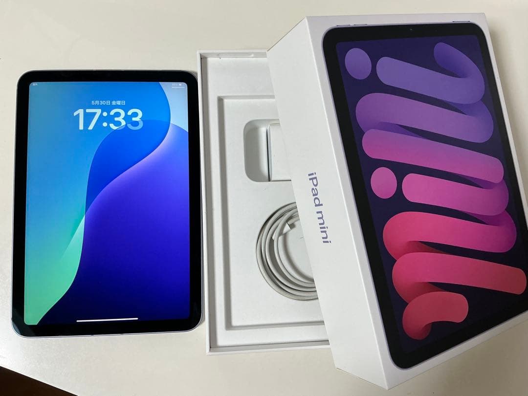 最終価格/美品ipadmini6/64GB/パープル/Cellular+wifi