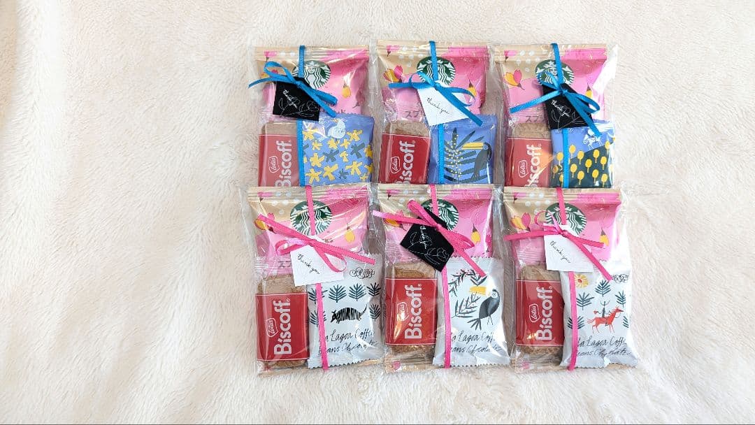 thankyou⋆⸜♡⸝‍⋆プチギフト㉓スタバ/チョコビーンズ/ビスケット36袋