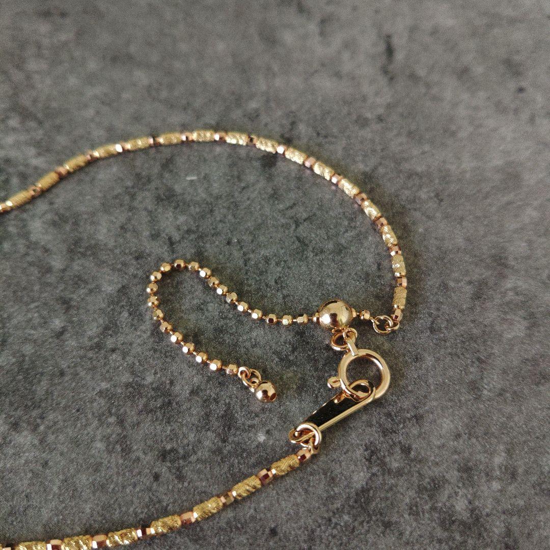 9・75グラム⭐K18ダイヤ真珠ネックレス60万の品☆ゴールドパール⭐