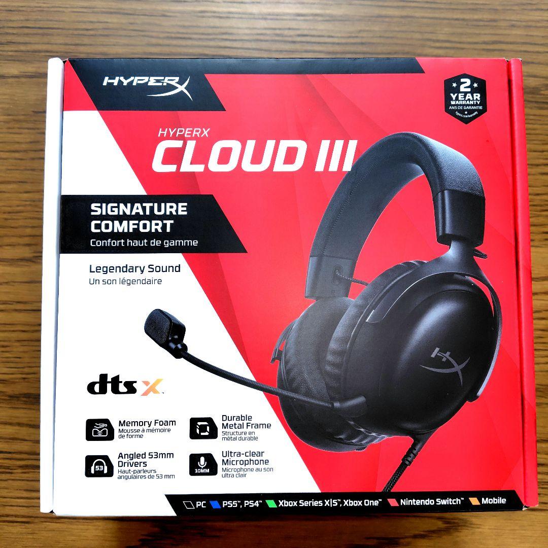 【新品・未開封】HyperX Cloud III ゲーミングヘッドセット