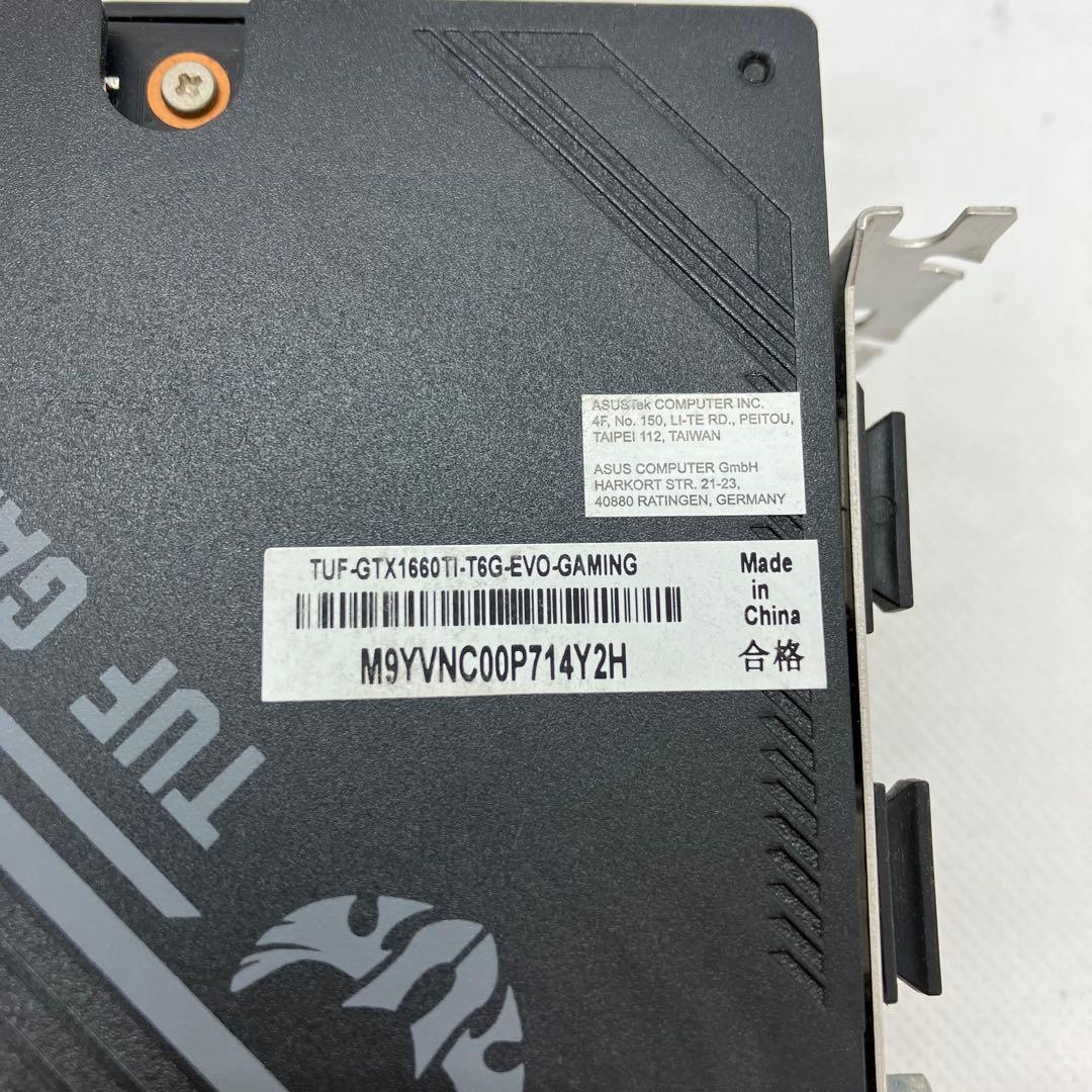 グラフィックボード・グラボ・ビデオカード ASUS TUF GTX1660TI T6G EVO GAMING No.129