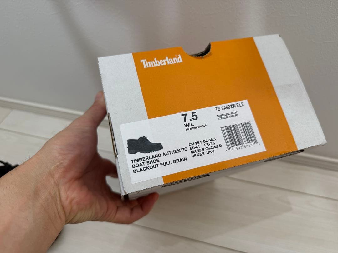 新品25.5 Timberland スリーアイ ブラック