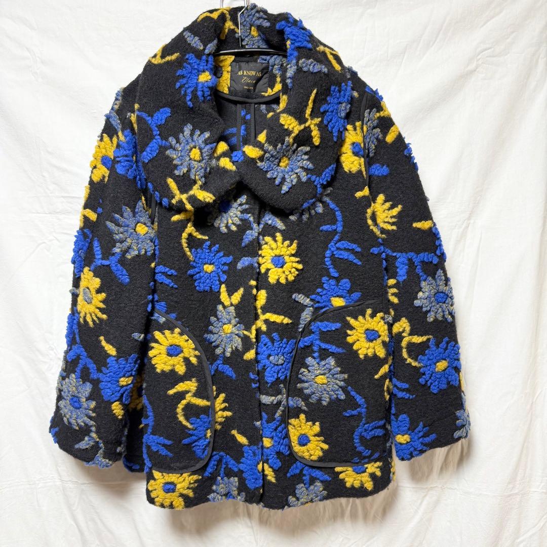 花柄のコート　AS KNOW AS olaca