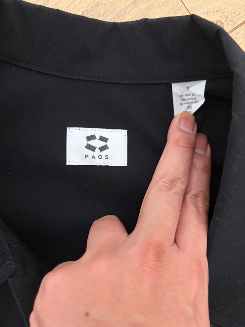 PACS ブラック ミリタリージャケット サイズ3 paletown