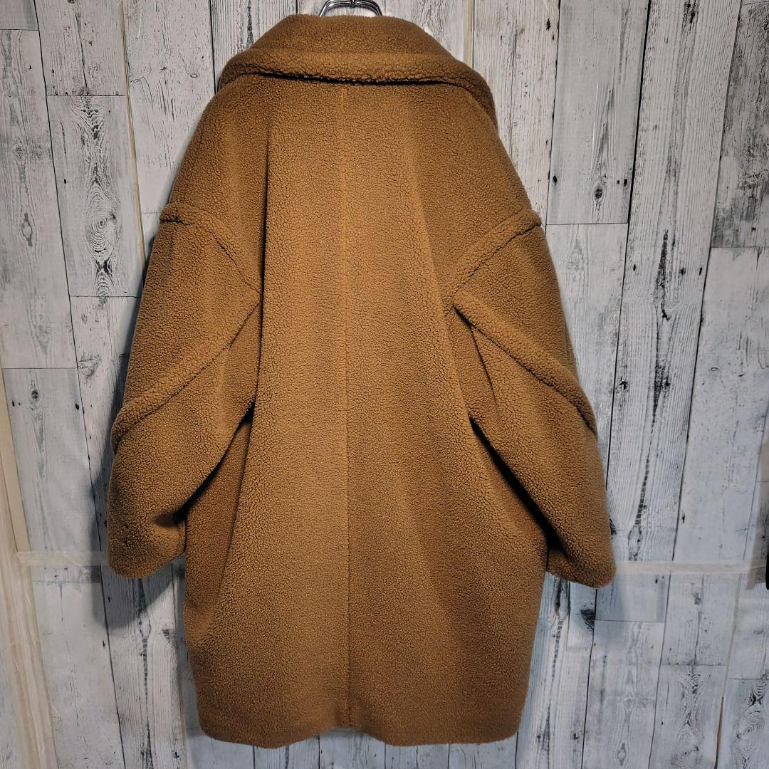 Mila Owen オーバーサイズボアコート キャメル 0サイズ　袖タグなし