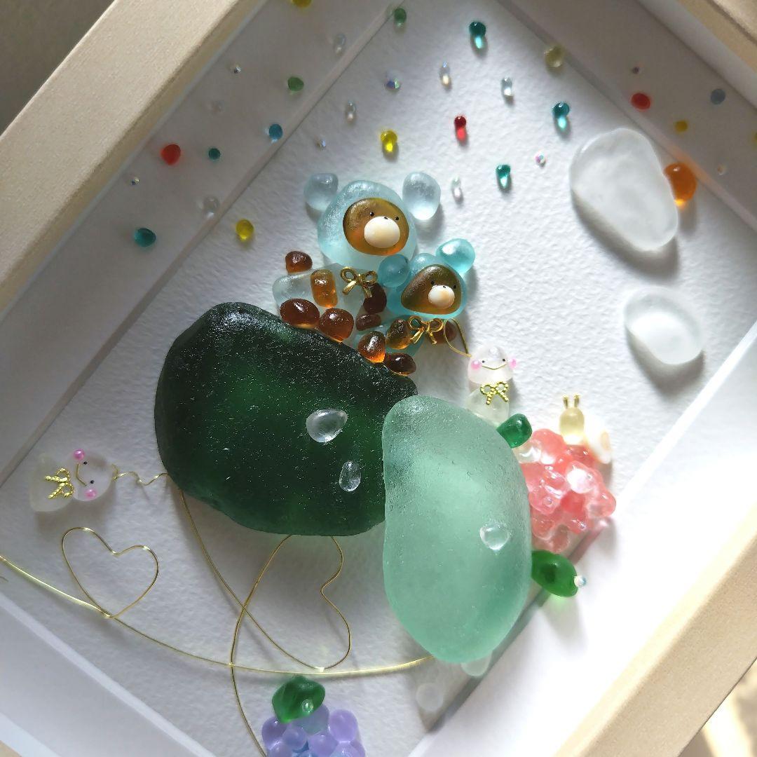 シーグラスアート『 雨の詩 』他5点