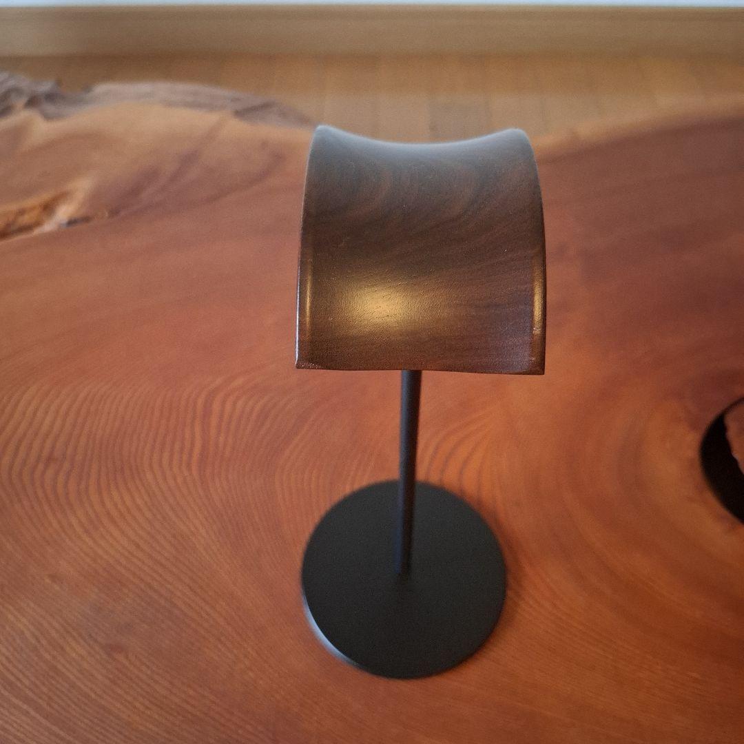 ゼンハイザーヘッドホーン&天然木ヘッドホーンスタンド2セット良品！！