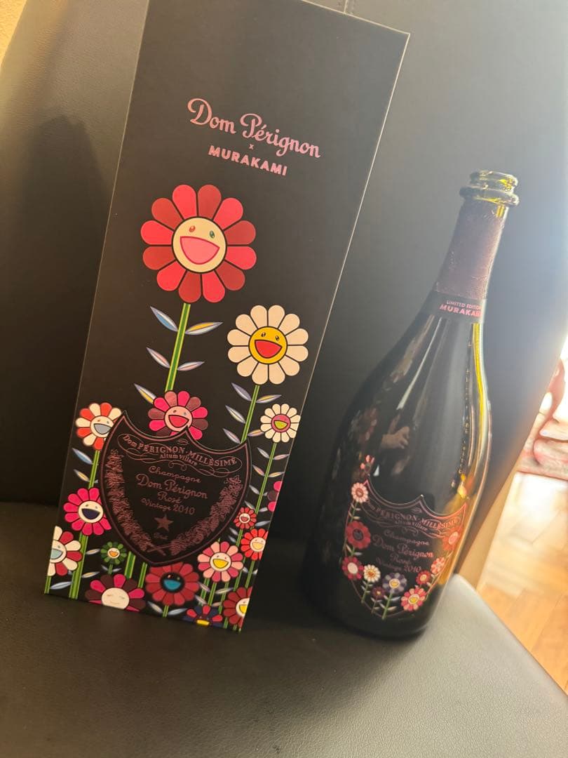 Dom Pérignon Rosé Vintage 2010 村上隆 瓶と空箱