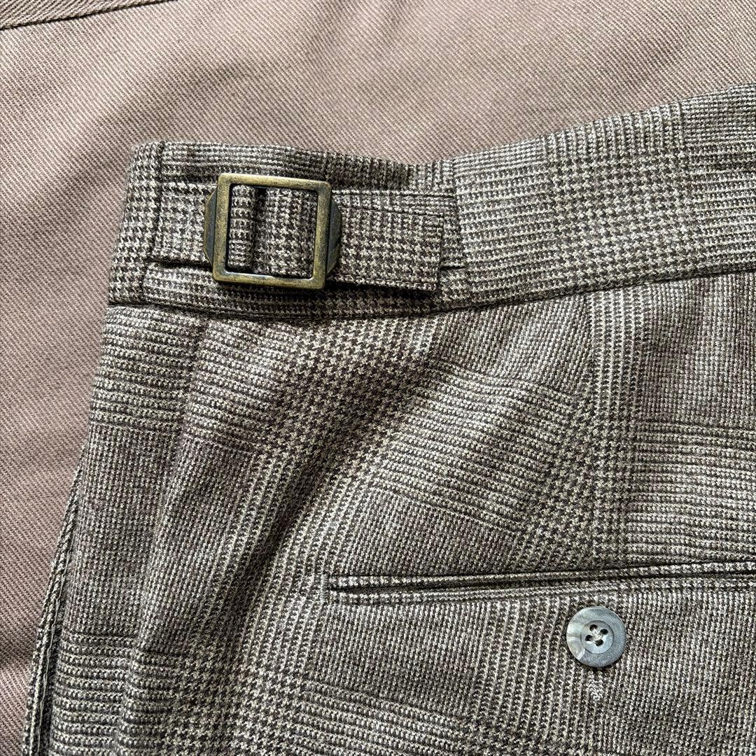 ベルウィッチ　スコッチ　グレンチェック　濃茶　ダークブラウン　44 (美品)