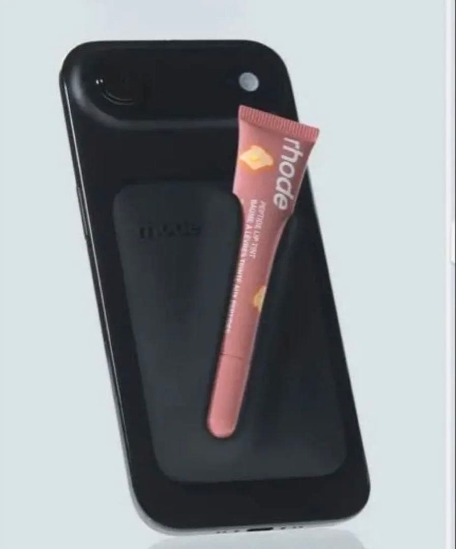 【新品未使用】rhode スナップオンリップケース ブラック　ヘイリービーバー