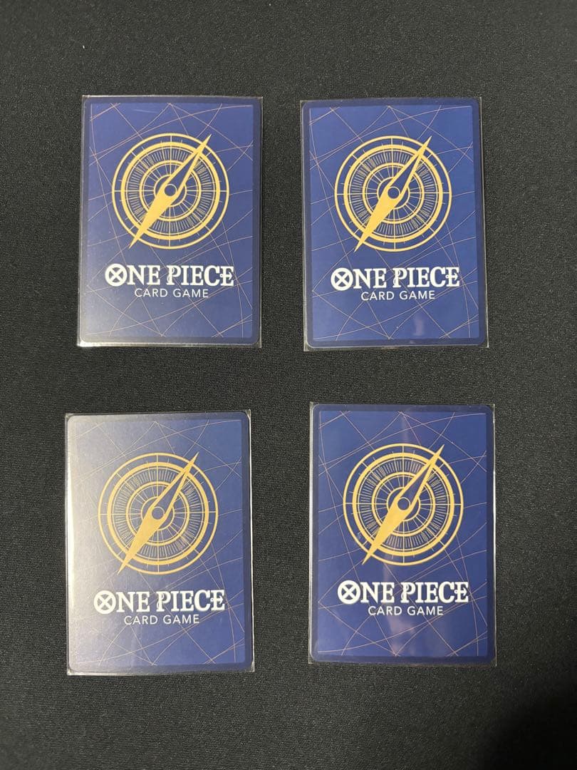 少女　4枚セット　ワンピースカード　青黄ナミ