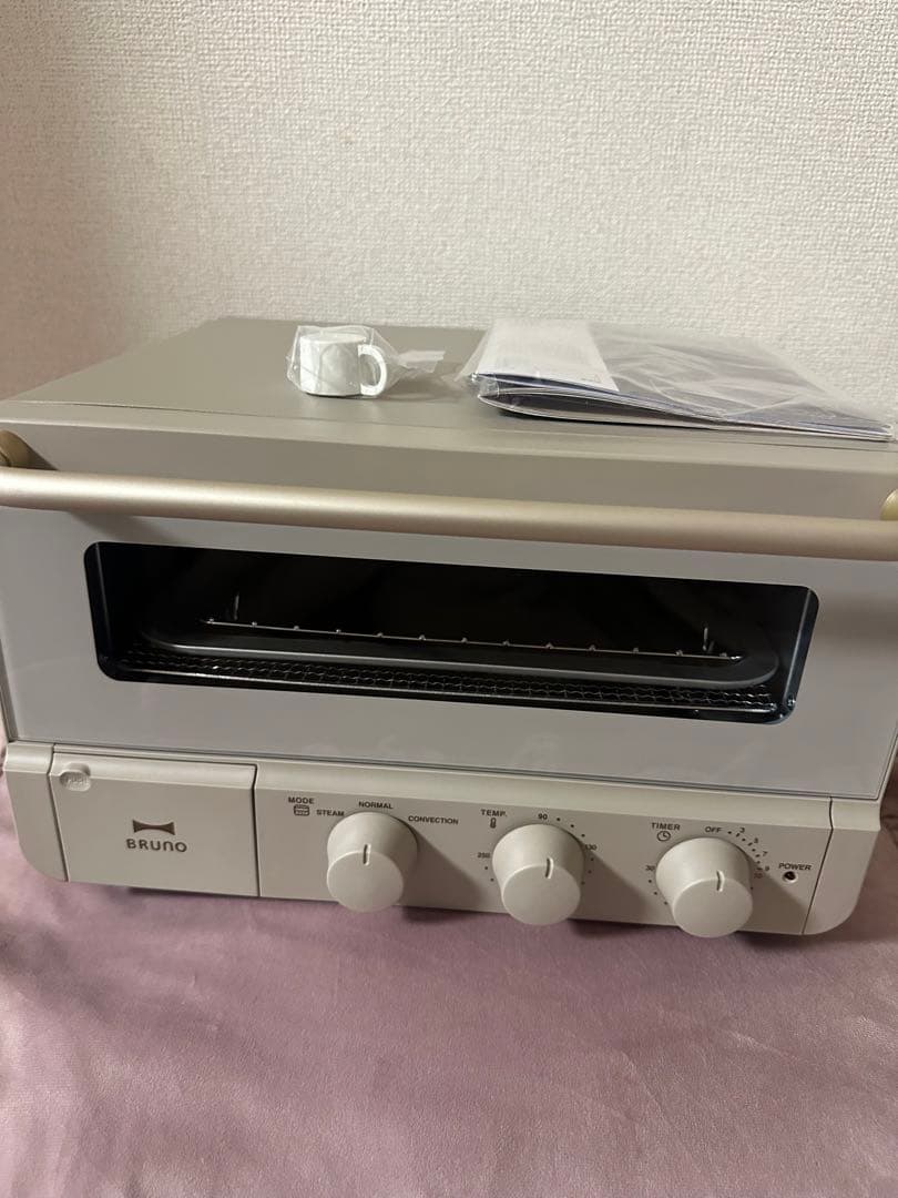 新品未使用　BRUNO スチーム&ベイク　トースター　グレージュ