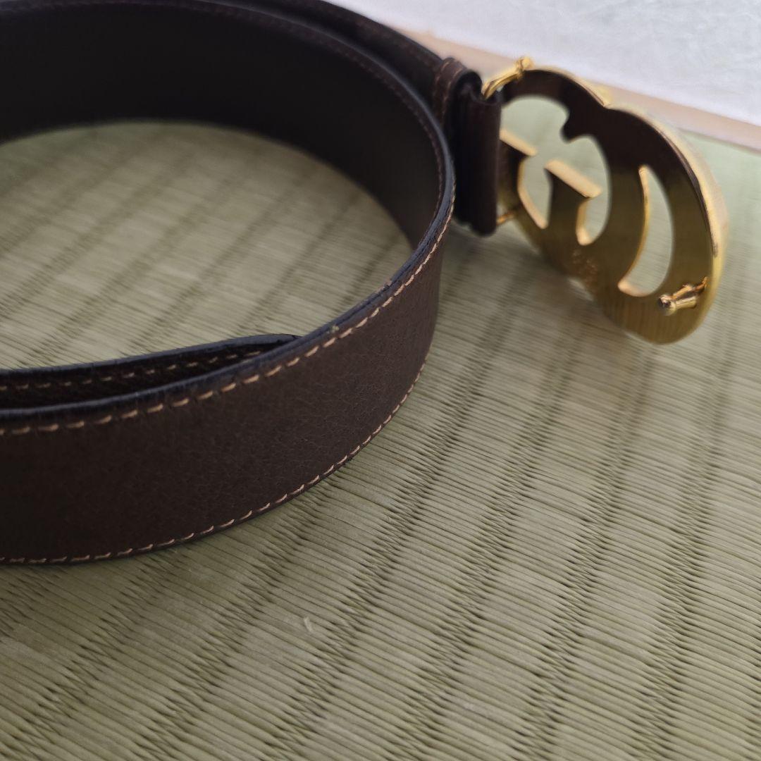 GUCCI グッチ ベルト GGマーモント レザー ブラウン ベルト