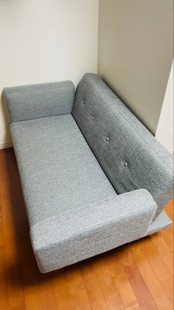 11/28まで　グレー　2人掛けソファ