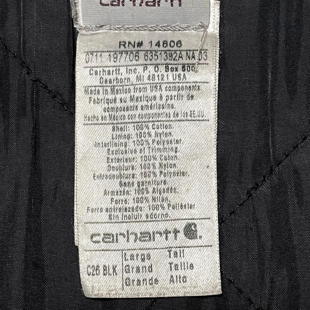 鬼フェード 墨黒 Carhartt トラディショナルコート（L） C26 BLK