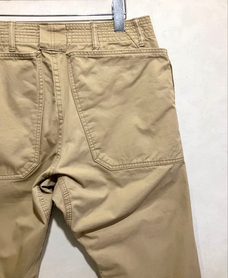 SASSAFRAS フォールリーフスプレイヤーパンツ ギャバジン生地使用