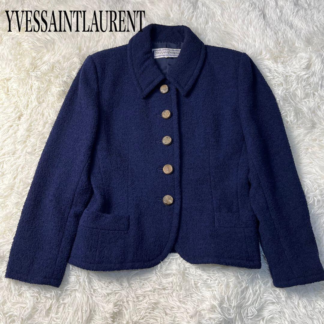 合馬公式アカウント1 　YVESSAINTLAURENTツイードテーラード