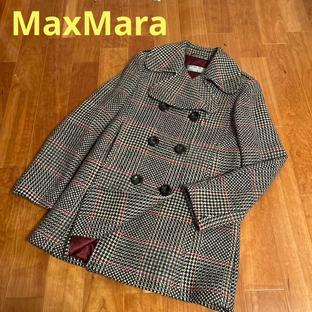 MaxMara マックスマーラ チェックコート