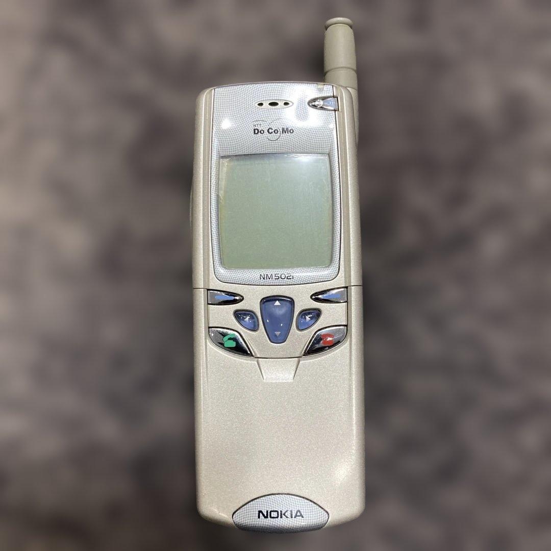 ノキアNOKIA　スライド式携帯電話『DoCoMo NM502i』フィンランド製
