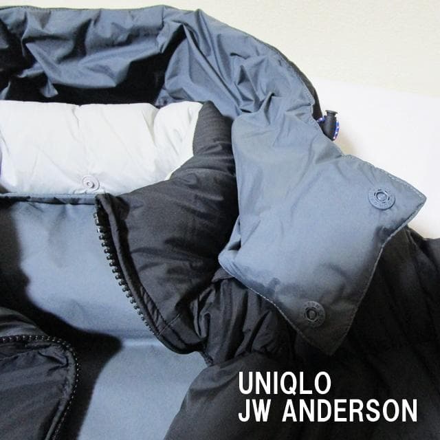 極美品UNIQLO and JW ANDERSON リバーシブルダウン 黒/ｌ