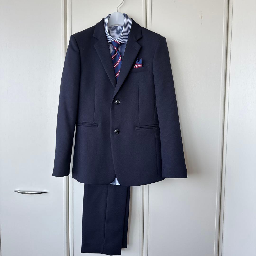 CHOPIN ネイビー スーツ 160cm~ ネクタイ付き