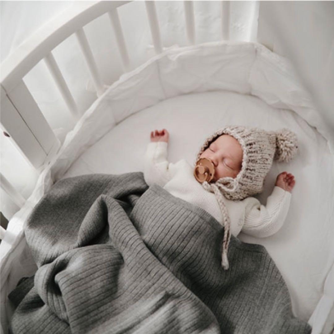 ❣️新品・未使用❣️ Mushie Knit blanket ニットブランケット