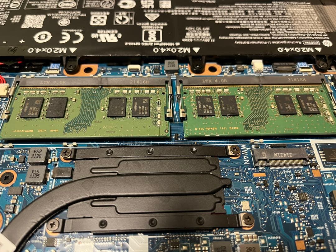 T2 SAMSUNG 8GB２枚　16GB PC4 BIOSチェック✅