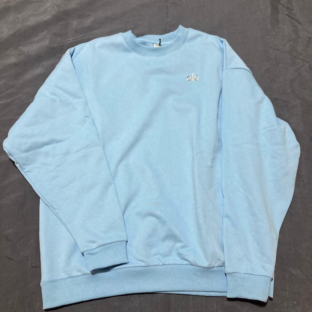 alo ライトブルー スウェット トレーナー