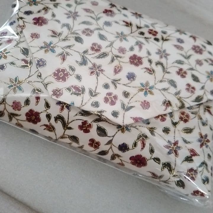 笹蔓手金更紗　数寄屋袋　京都　鈴木時代裂研究所　謹製　新品未使用品