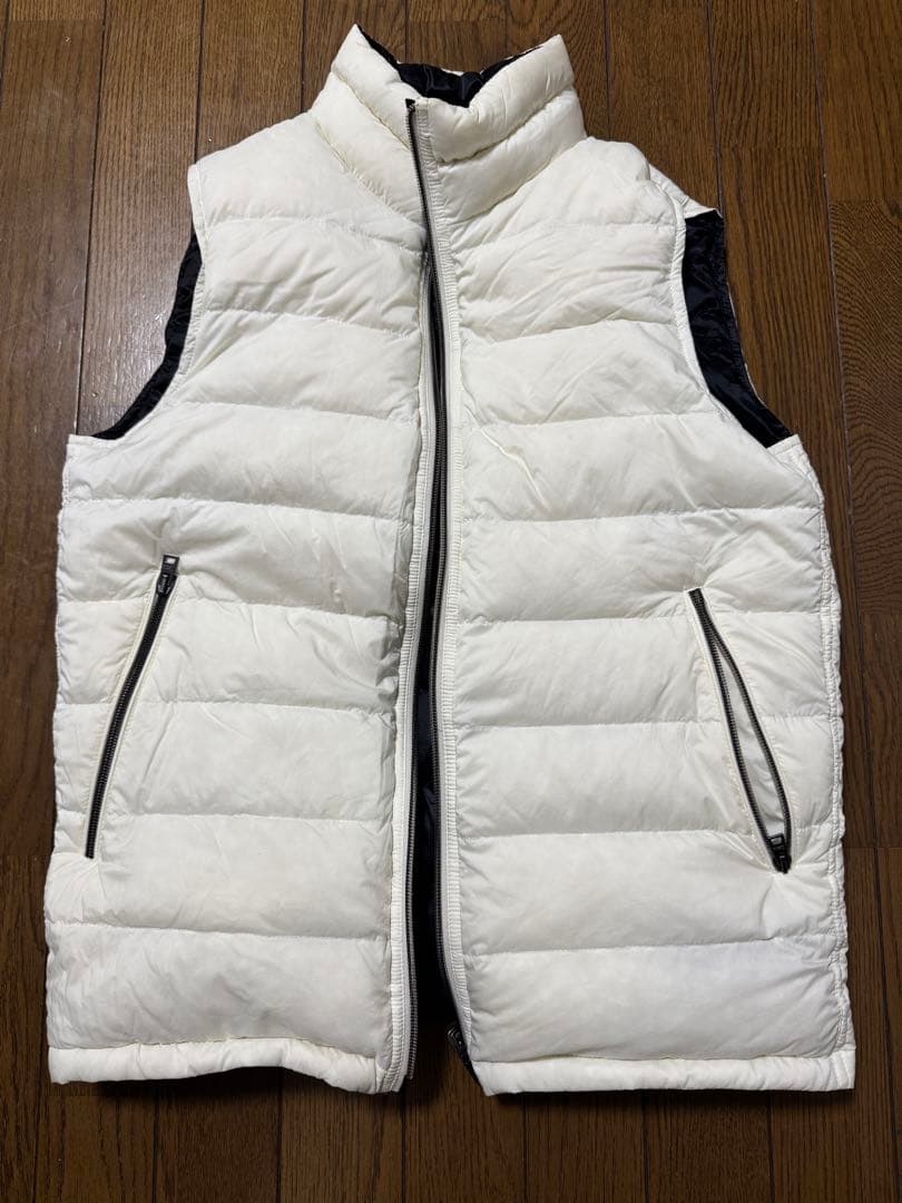 Herno リバーシブルダウンベスト ホワイト/ブラック