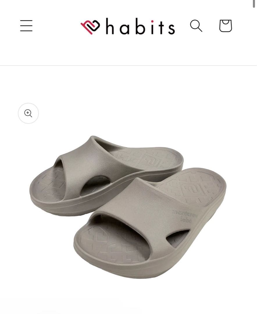 habits ビーメイクサンダル ベージュ Sサイズ