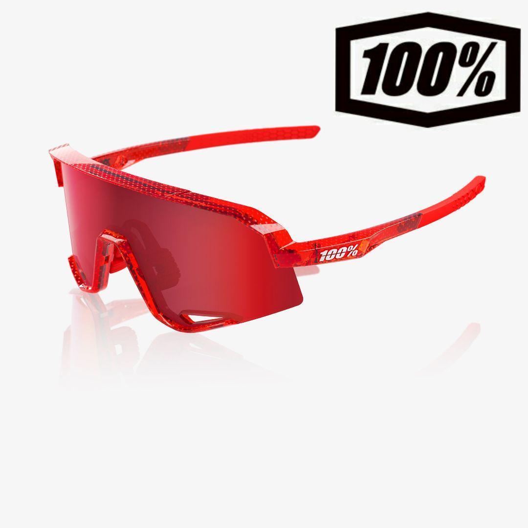 2025 新色 100% Slendale レッド ワンハンドレッド サングラス