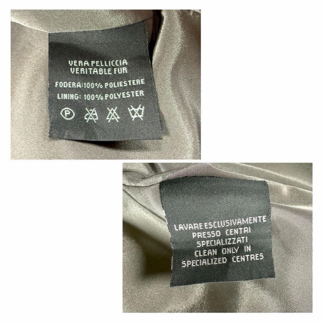 ペリーチェモーダ ミンク ブラウン系 コート L相当 七分袖 AA241