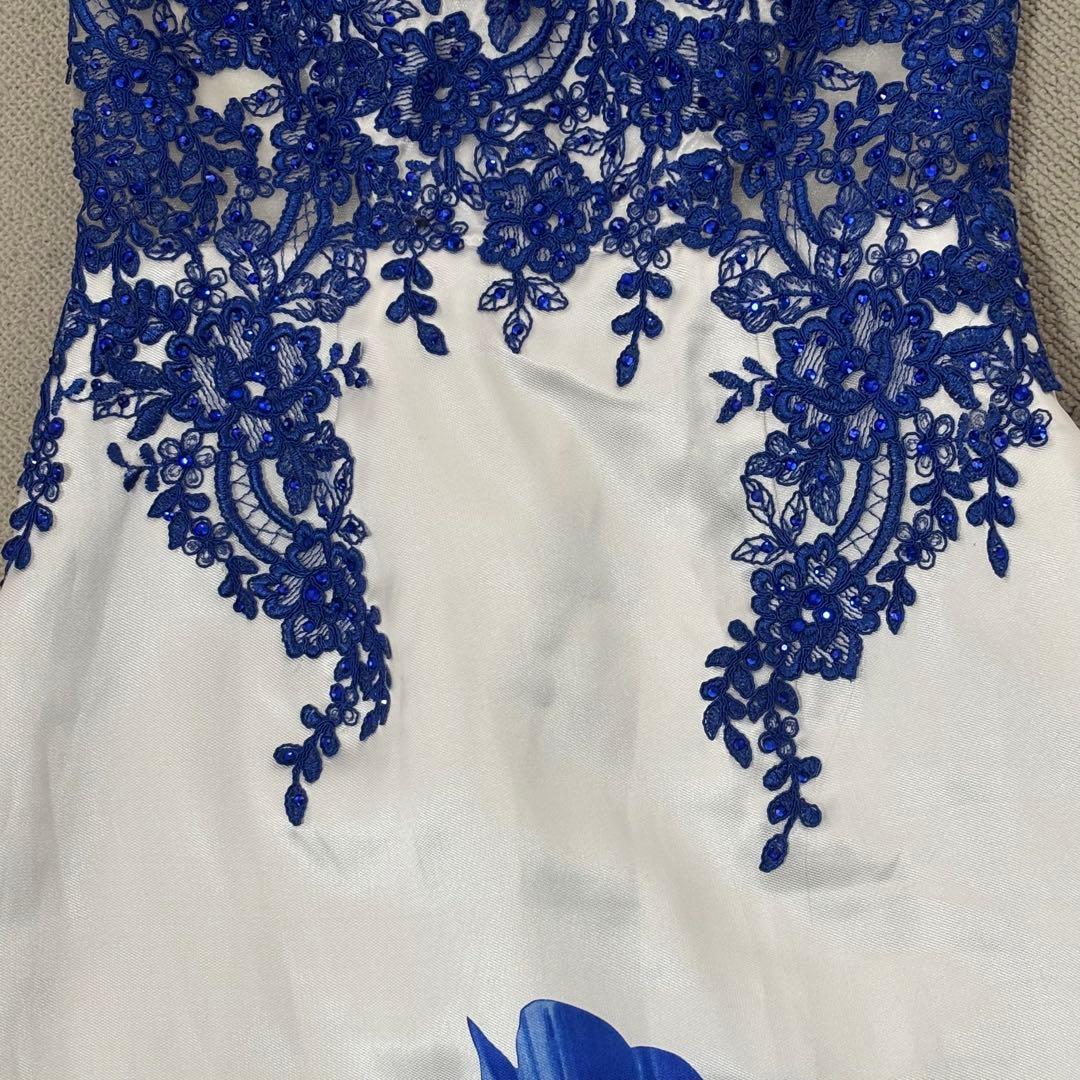 イルマ　ジャンマクレーン　キャバドレス　ロング マーメイド　ブルー　タイト　S