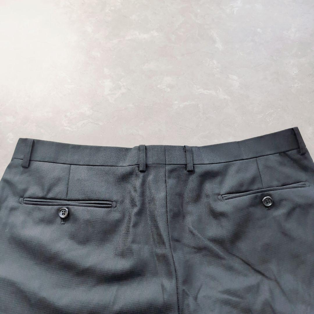 【未使用級】AOYAMA　3ピース　黒　L　超ゆったり体型　BE6 ドット柄