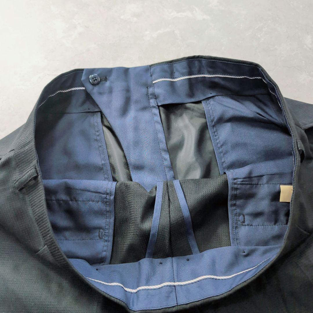 【未使用級】AOYAMA　3ピース　黒　L　超ゆったり体型　BE6 ドット柄