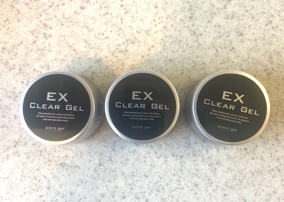 【未開封】para gel EX Clear Gel クリアジェル 10g 3個