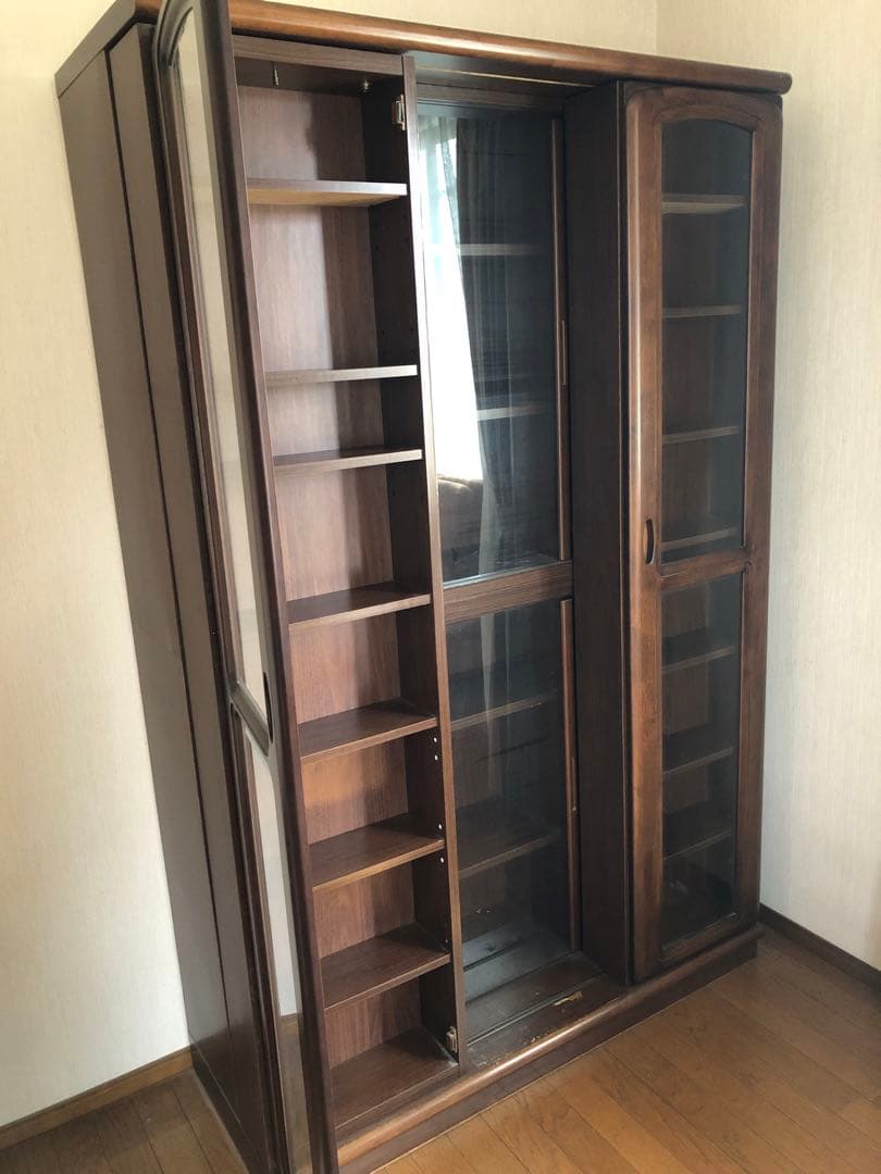 【☆送料込☆】本棚 ダブルスライド 大容量