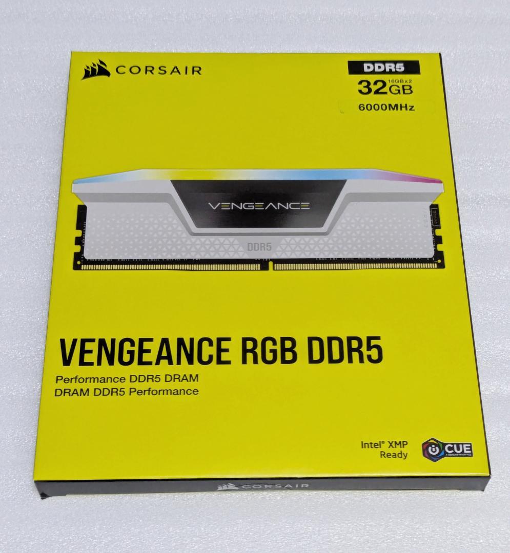 CORSAIR DDR5 PC用メモリ RGB 6000MHz 32GB
