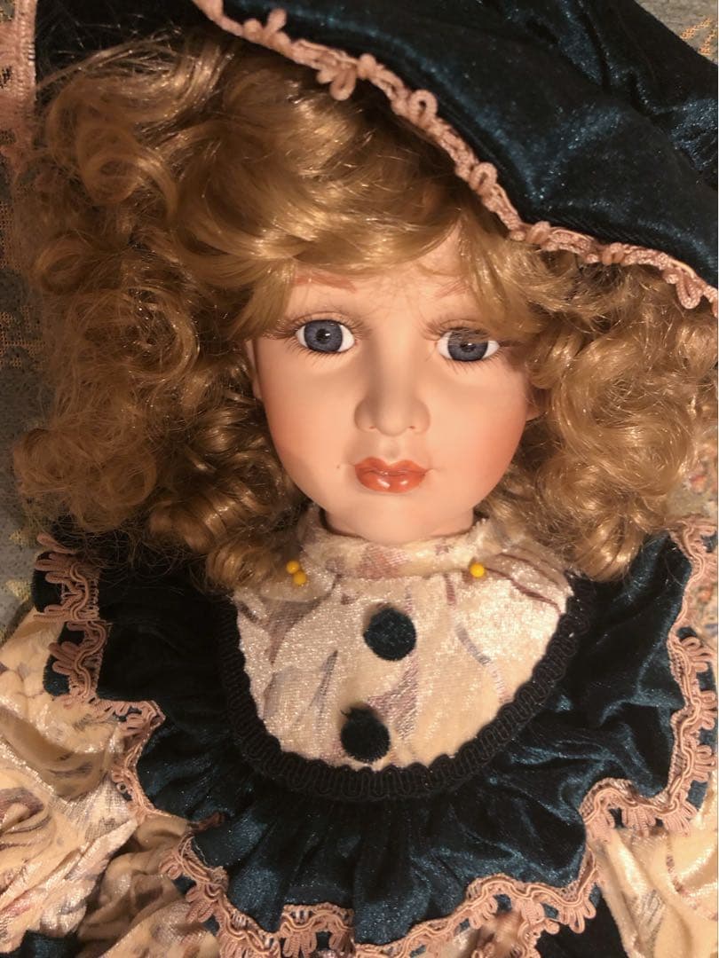 特大80cm ヴィンテージ　ゴージャスビスクドール　リボーンドール