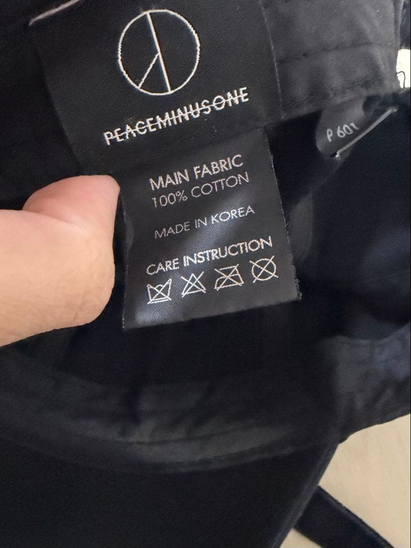 正規品 peaceminusone cotton cap 黒